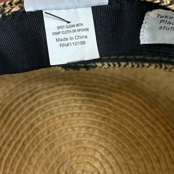 SONOMA | WOMENS STRAW GRASS PACKABLE FLOPPY FULL BRIM SUN SUMMER HAT, OS - Picture 7 of 8